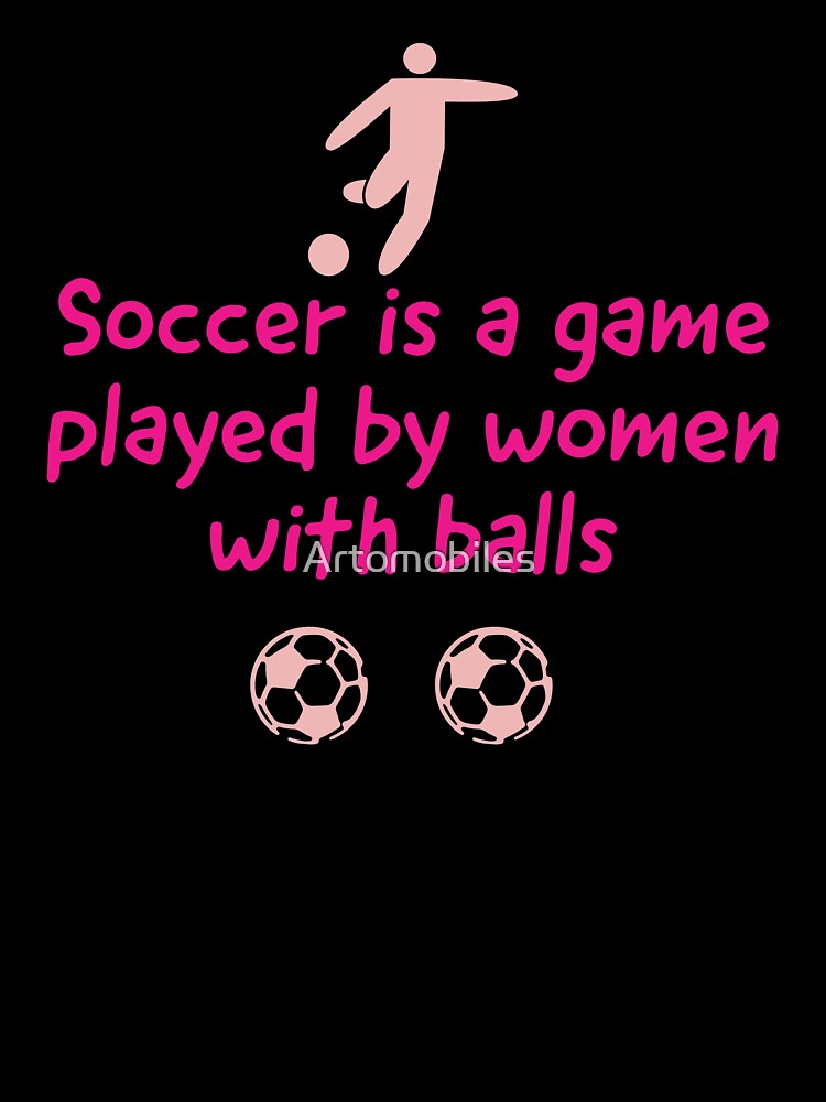 Womens & Girls Soccer/Football Fun Design by Artomobiles Unisex , , , Long Sleeve Tee