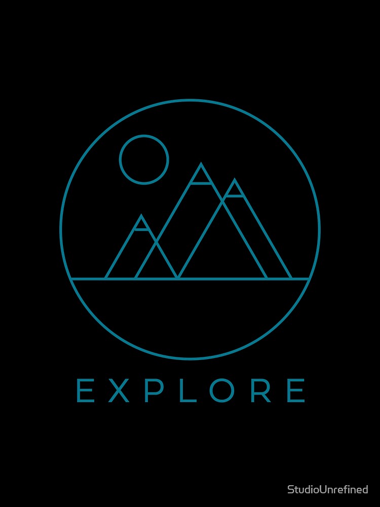 Minimalist Explore Mountain Design by StudioUnrefined