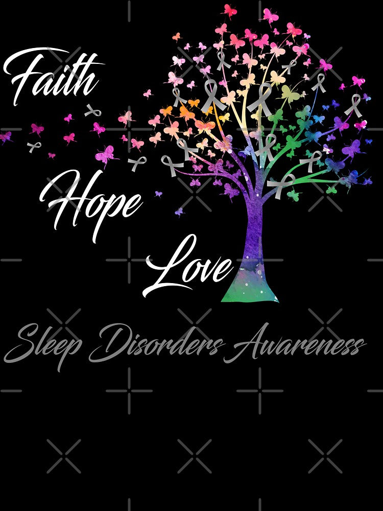 Ribbon Tree Faith Hope Love Sleep Disorders Awareness by Tadmab