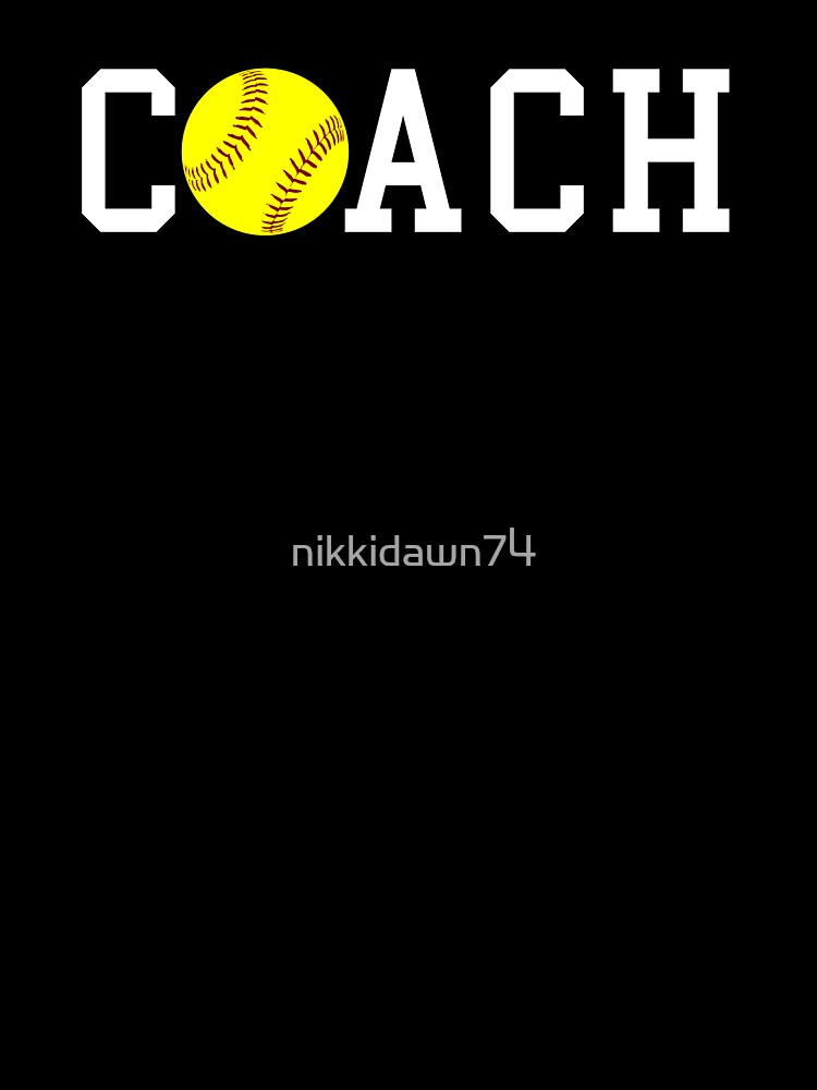 Coach Fast-pitch Softball Gift Idea print by nikkidawn74 Unisex , , , Long Sleeve Tee
