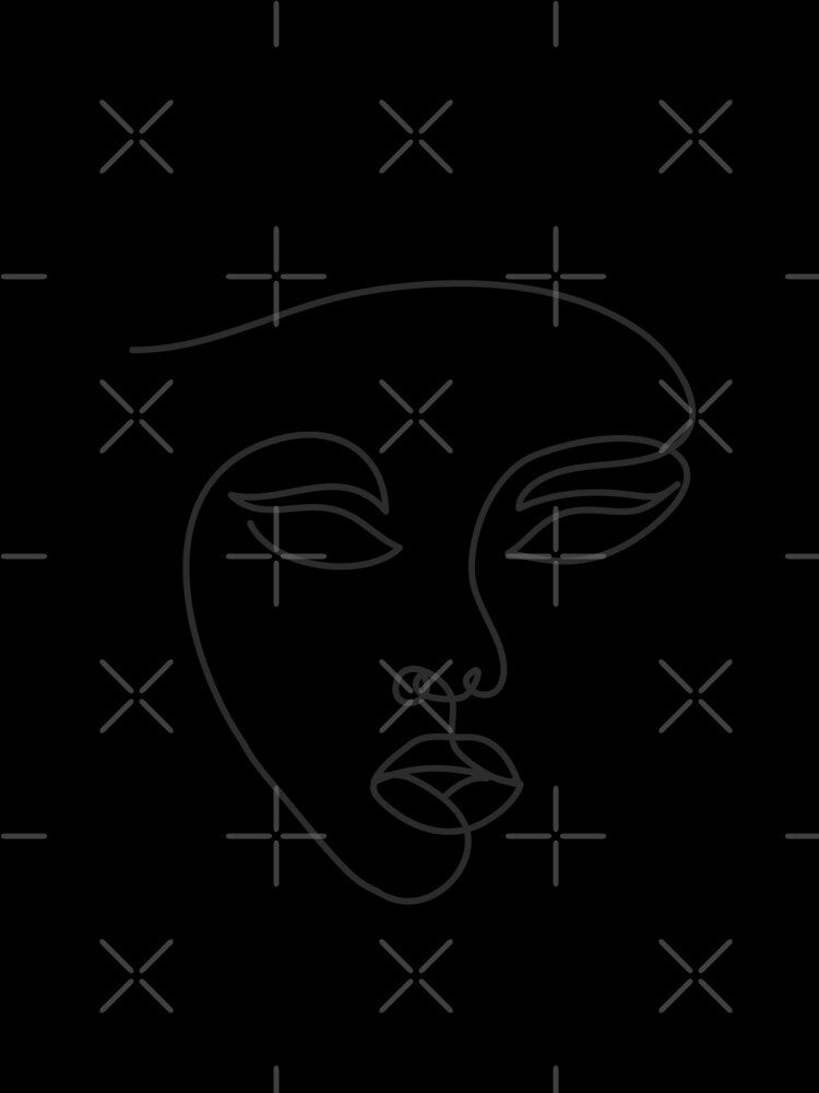 Copy of Face Line Art V by wallflowerbee