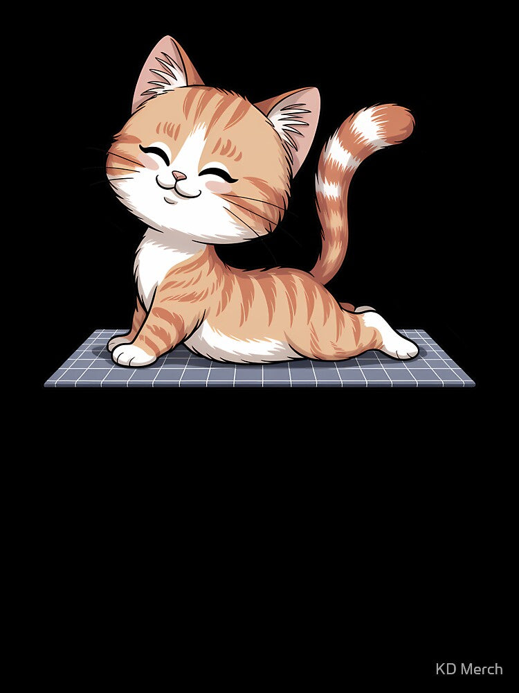 Exhale Cat Yoga by KD Merch