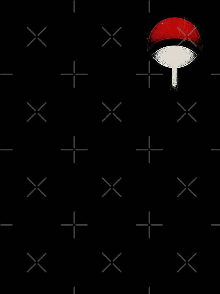 Uchiha Clan Distressed Symbol | Japanese Anime Fan Design by Andruzito