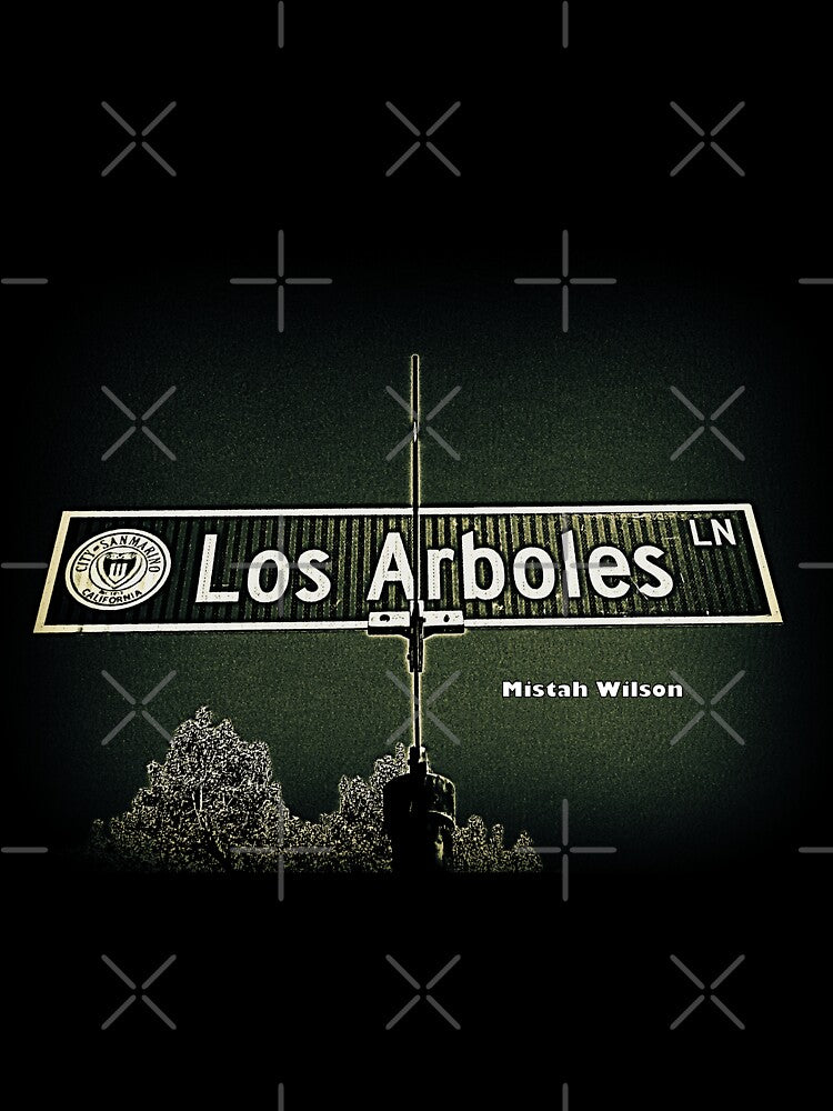 Los Arboles Lane, San Marino, CA by Mistah Wilson by The Street Sign Store Unisex , , , Long Sleeve Tee