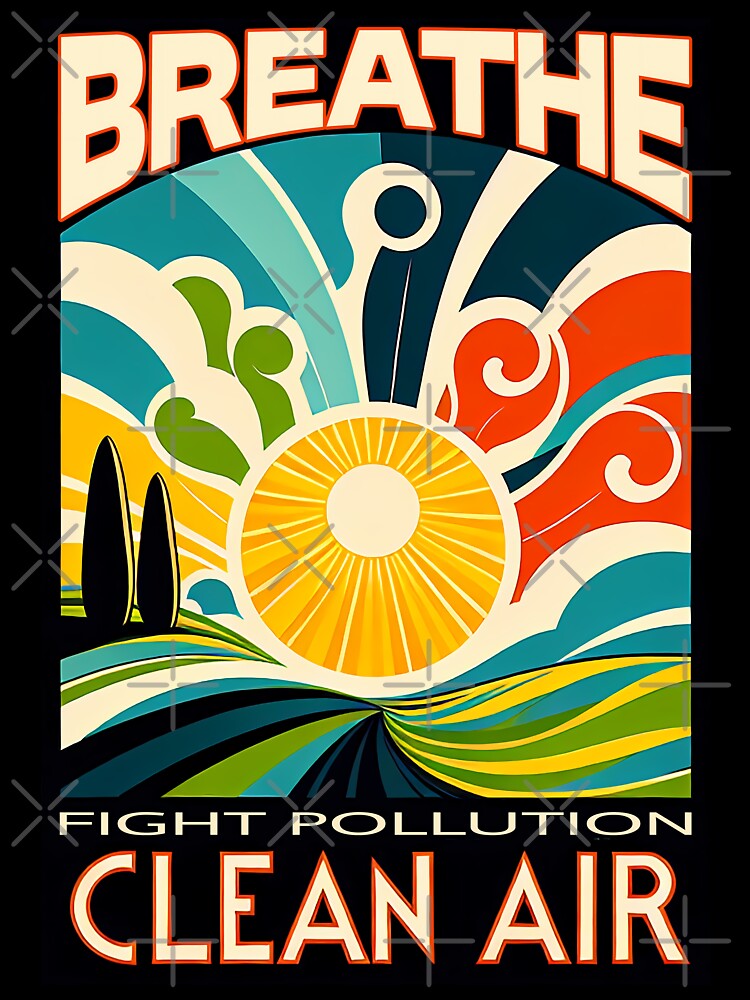 Fight Pollution Breathe Clean Air by SportsT-Shirts