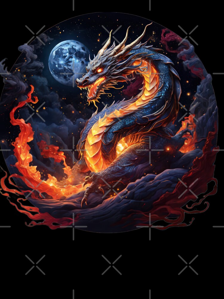 vintage Dragon Rabid dragon breathing fire by Expressions-Sel