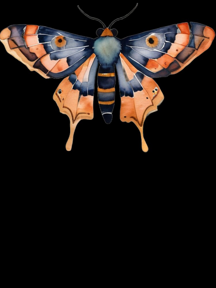 Moth in watercolor by SunMoonMarket