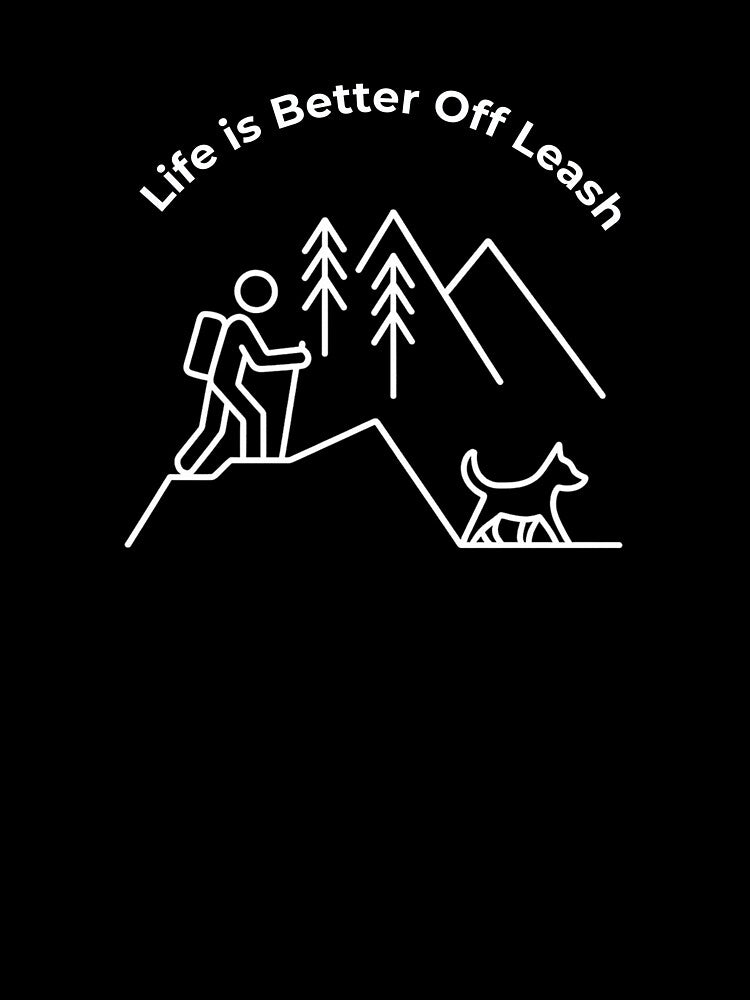 Hiker and Dog Adventure by StencilDrip