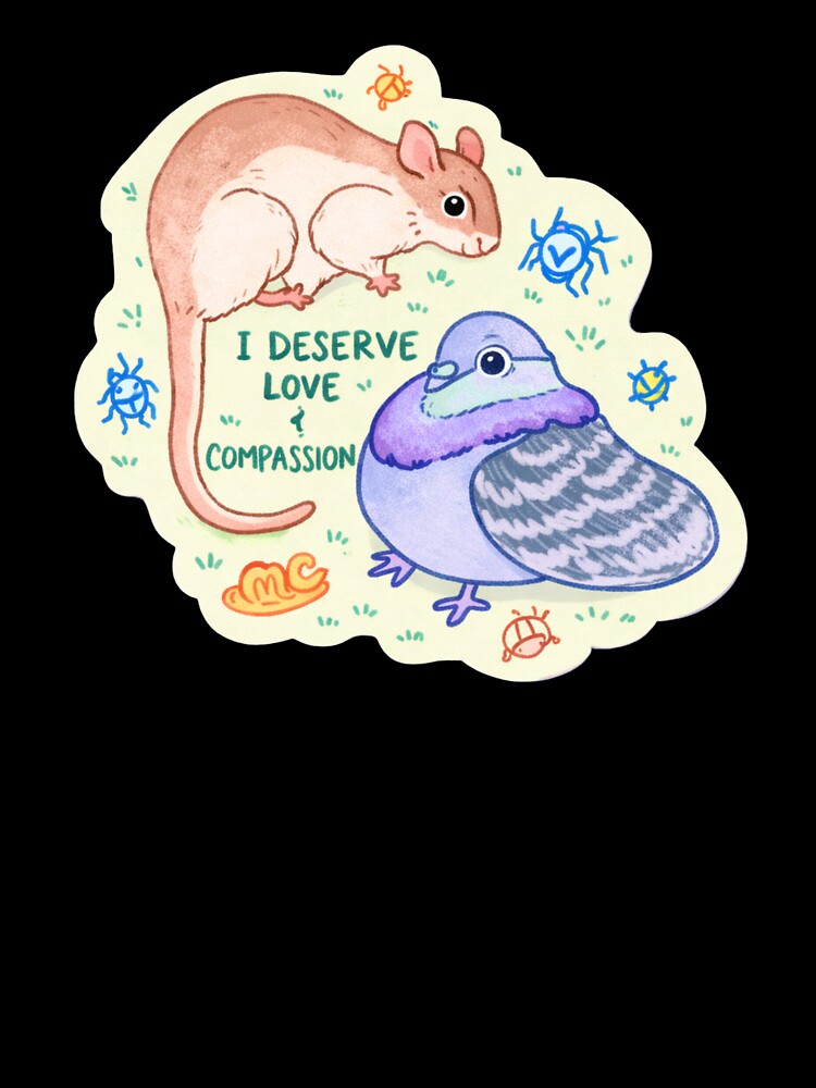 I Deserve Love And Compassion by krystalRomanart