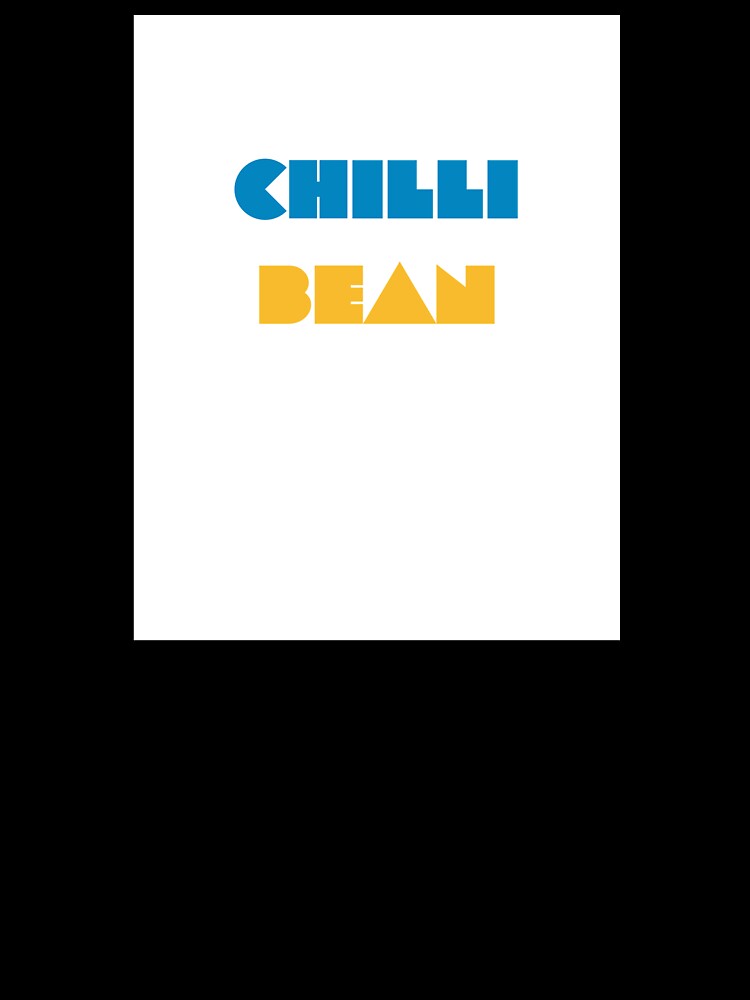 Chilli Bean Bold Minimal Food Typography by Fezzle8