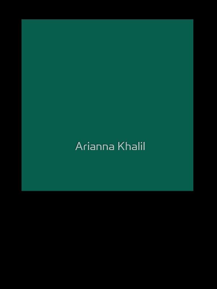 Solid Dark Teal by Arianna Khalil