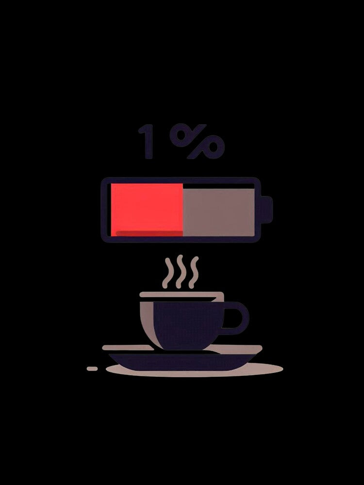 Battery at 1% – Powered by Coffee by Low Battery Society