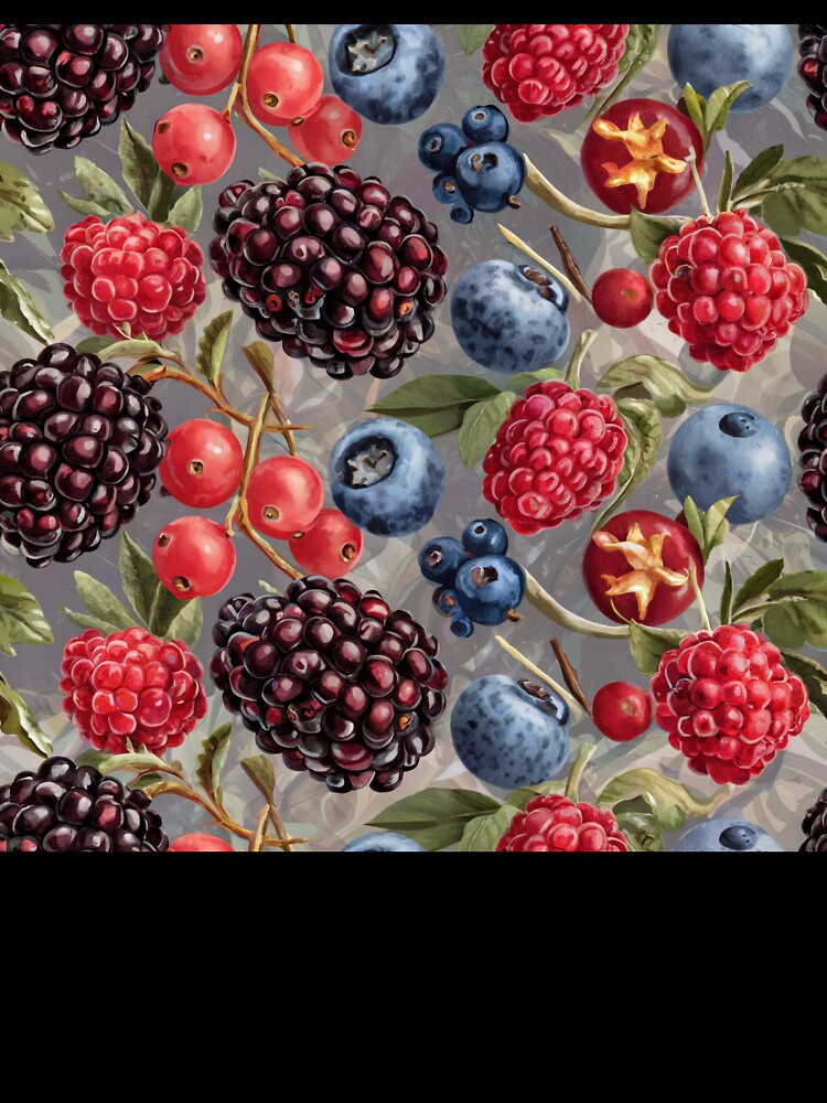 Wildberries Pattern by Angry Swan Designs
