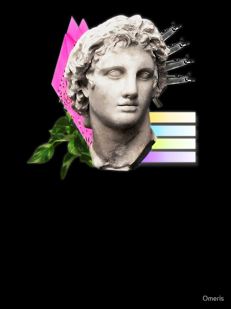 greek vaporwave statue by Omeris