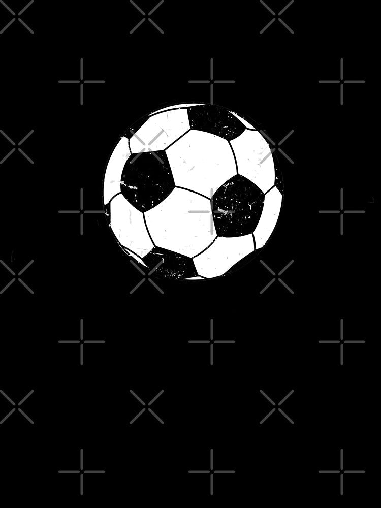 Distressed Soccer Ball Game Day Football Sports by XuanhieuBp Unisex , , , Long Sleeve Tee