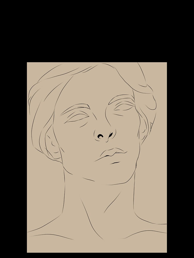 minimalist pastel portrait by arciestic