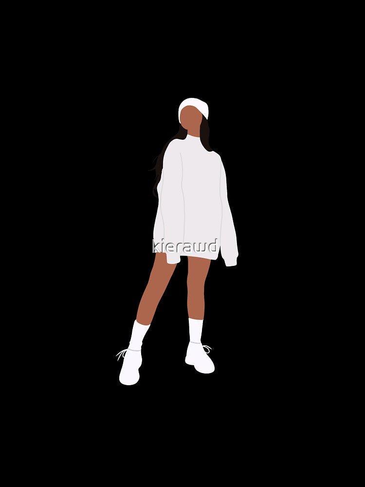 Girl wearing oversized sweater by kierawd Unisex , , , Long Sleeve Tee