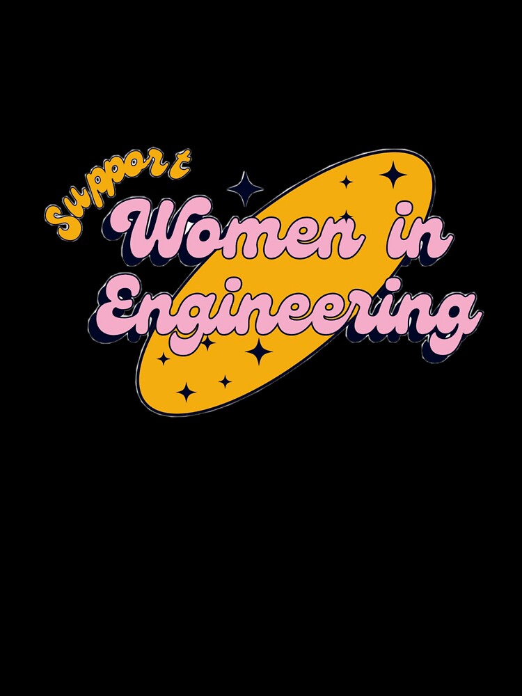 Retro, Colorful Support Women in Engineering by meggwill
