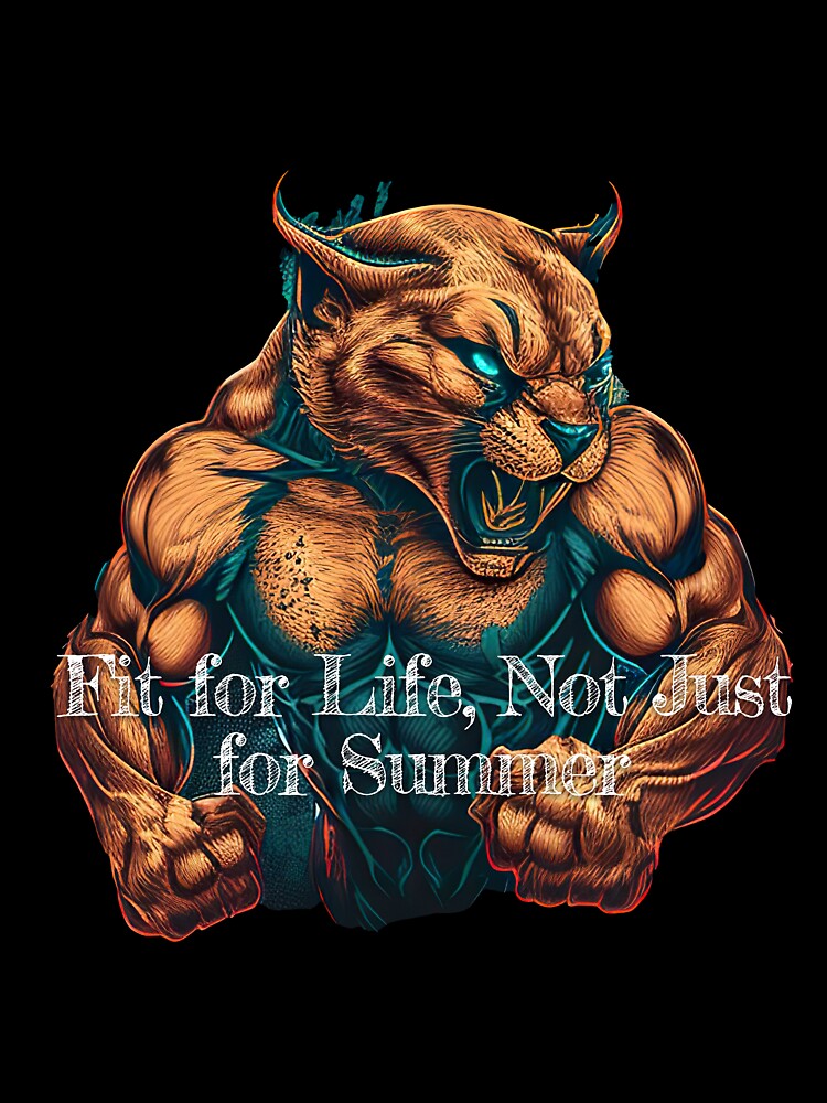 Fit for Life, Not Just for Summer_Bodybuilding Fitness Gym Workout Exercise Merch Print Desgin by tengamerx