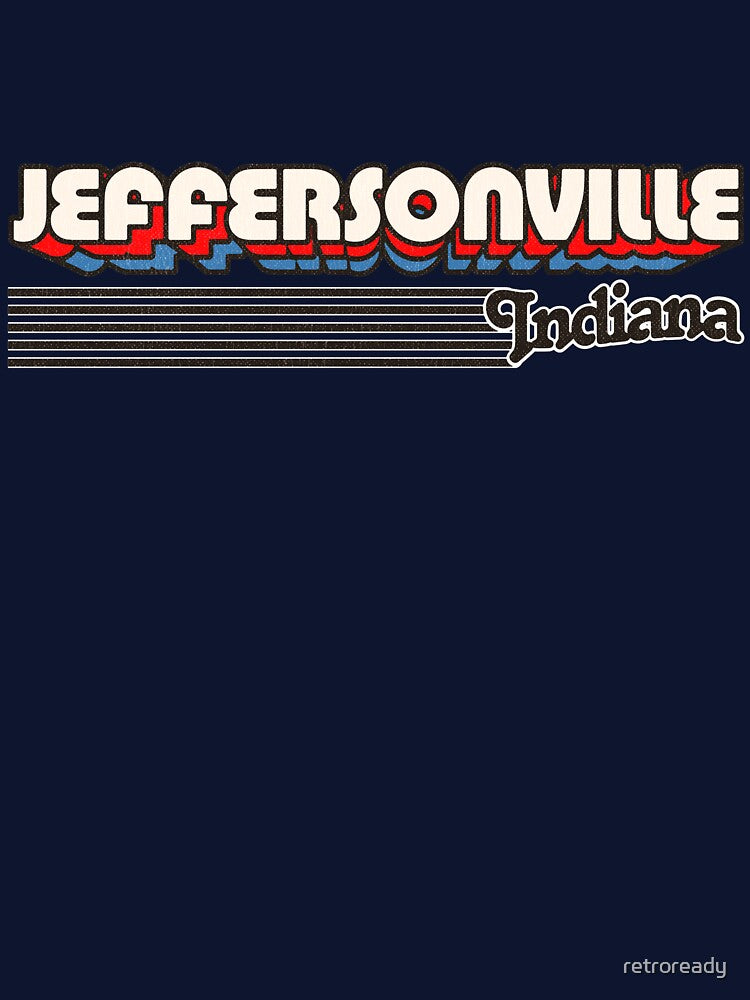 Jeffersonville, Indiana | Retro Stripes by retroready