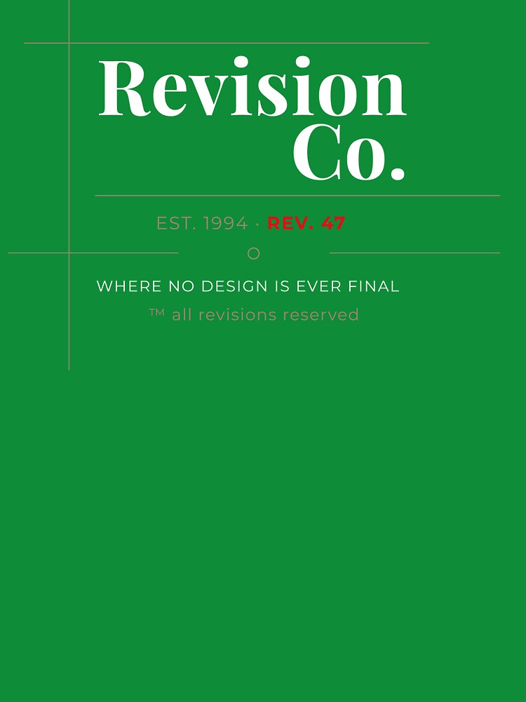 Revision Co.  Architecture Humor Shirt by BlueprintBold