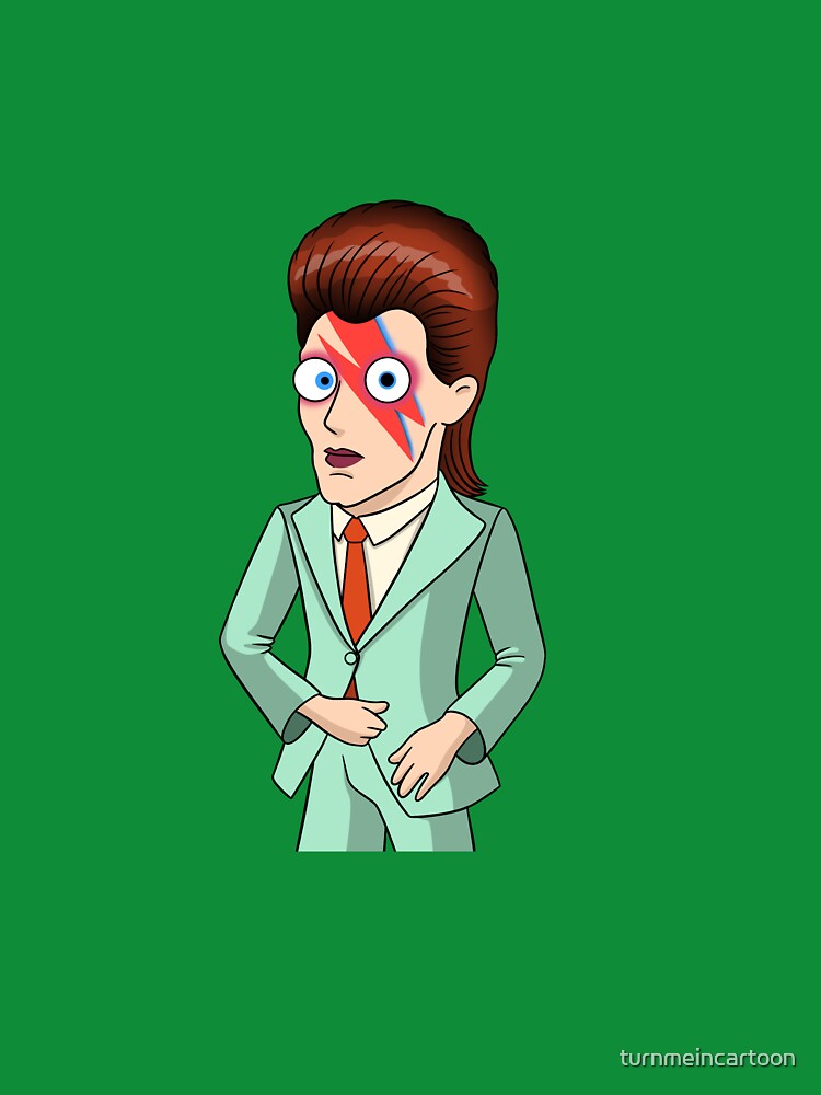 Cartoon David Bowie by MariaPencilArt