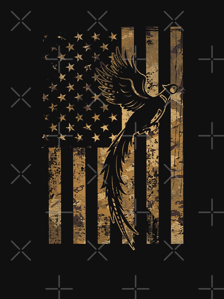 Pheasant Hunting American Flag Camouflage by goombi-creative