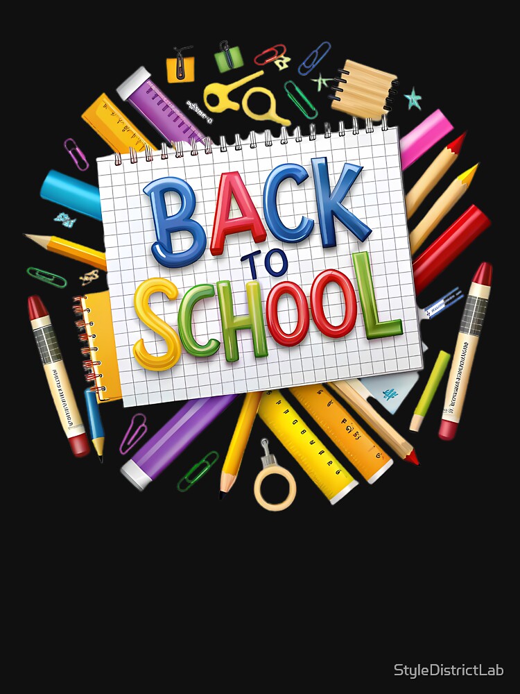 "Back to School Design - Perfect for Notebooks, Accessories, Gifts, School Supplies, Decorations & More!" by StyleDistrictLab