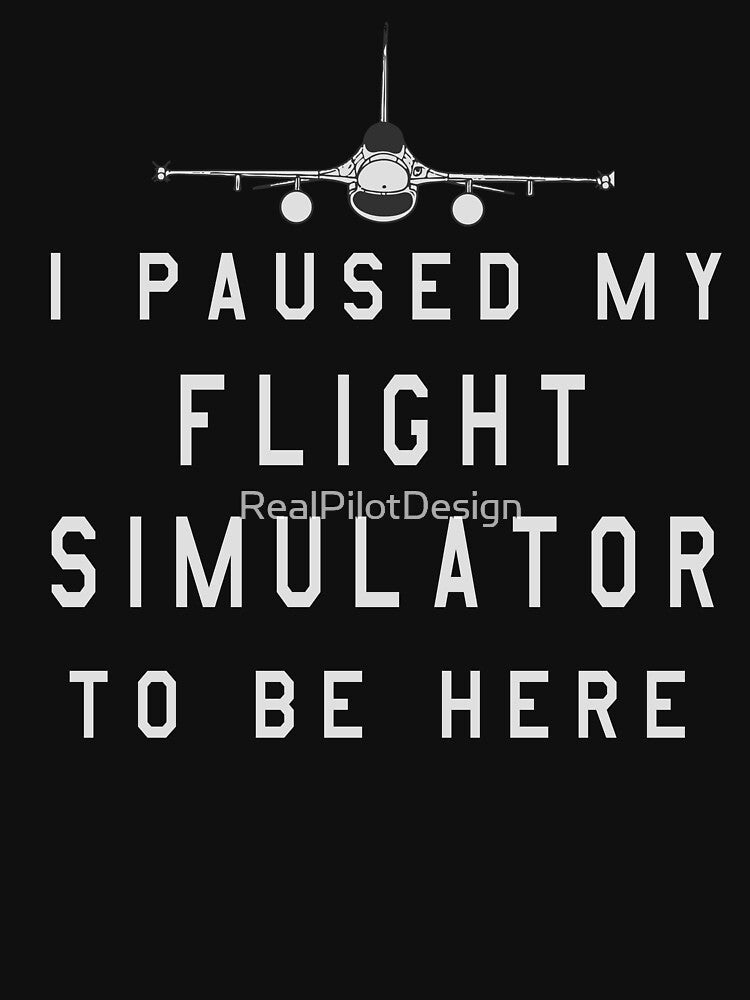 I Paused my Flight Simulator to Be Here Jet Fighter by RealPilotDesign
