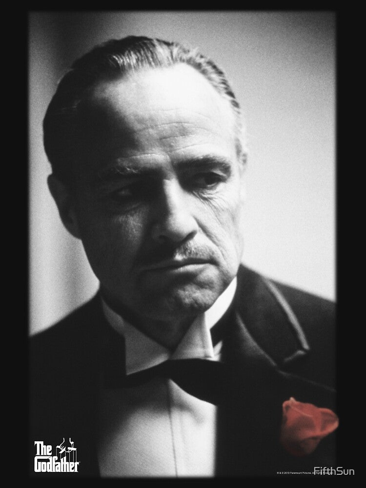 The Godfather Vito Corleone Rose Portrait by FifthSun