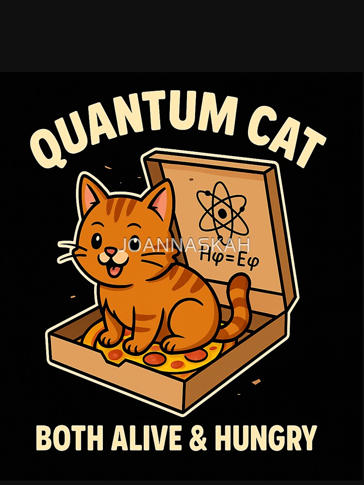 Quantum Cat – Both Alive & Hungry by JOANNASKAH