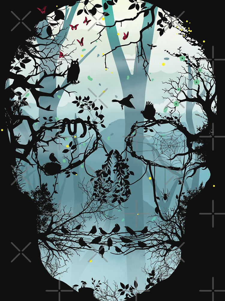 Dark Forest Skull by Sitchko