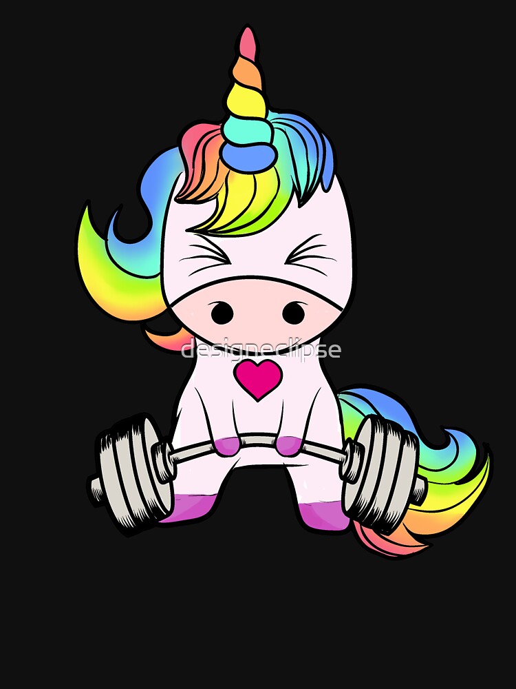Unicorn Weightlifting by designeclipse