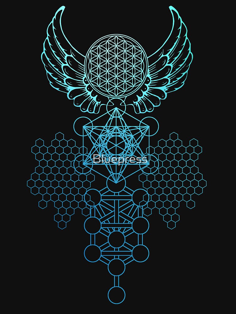 Abstract Sacred Geometry Flower of Life by Bluepress