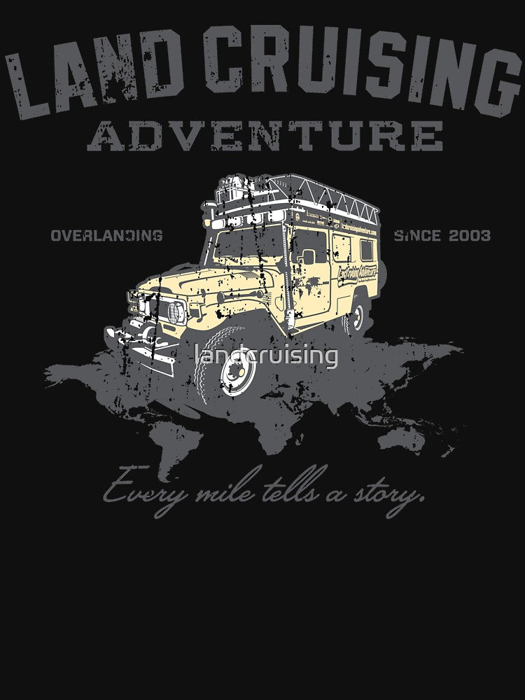 Every Mile Tells a Story - grey print by landcruising