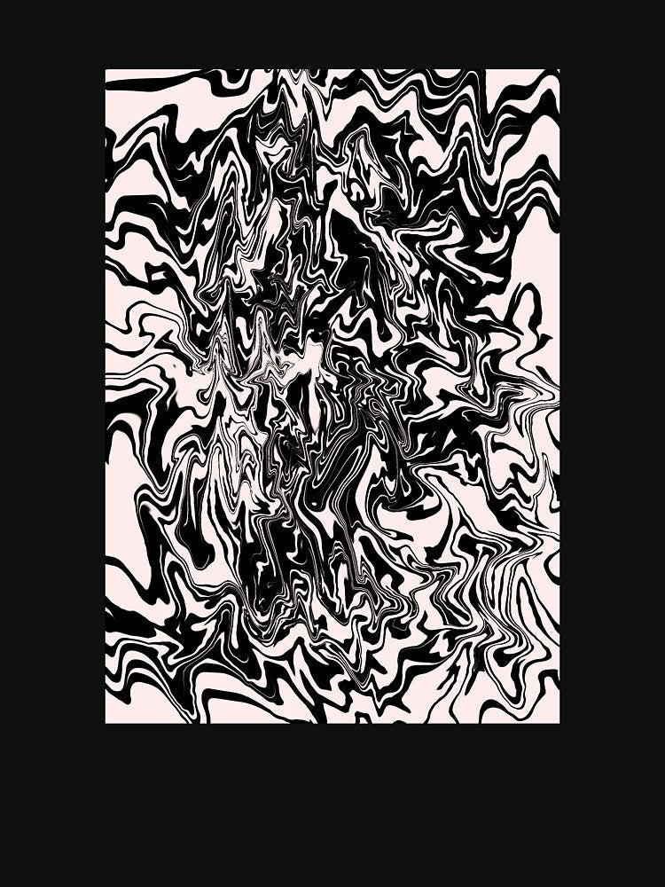 Psychedelic black n white Beautiful abstract stripes by Chatchot Unisex , , , Long Sleeve Tee