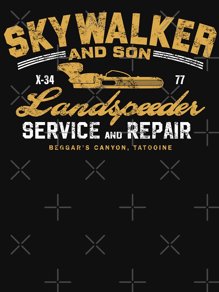 Skywalker And Son Landspeeder by Candywrap Studio