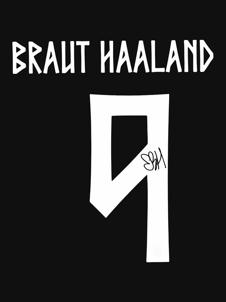 Erling Haaland Norway World Cup Signature by DonetTrent Unisex , , , Long Sleeve Tee