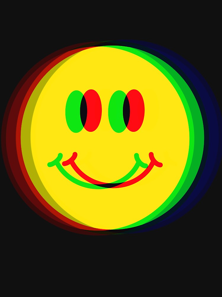 Psychedelic Smiley Happy Face by Sweet-Tee-Usa