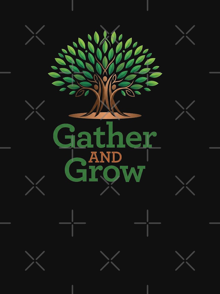 Gather and Grow Tree of Life - Community & Nature Logo by Mossypixels