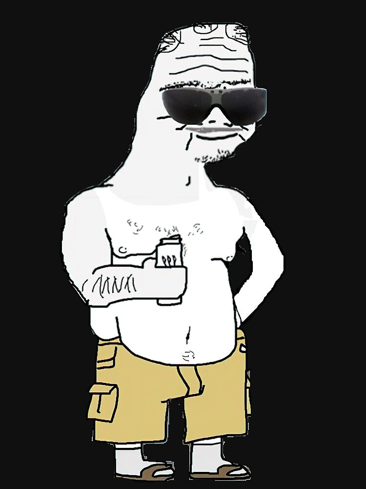 Funny Wojak Boomer Meme Sticker by Shidesama