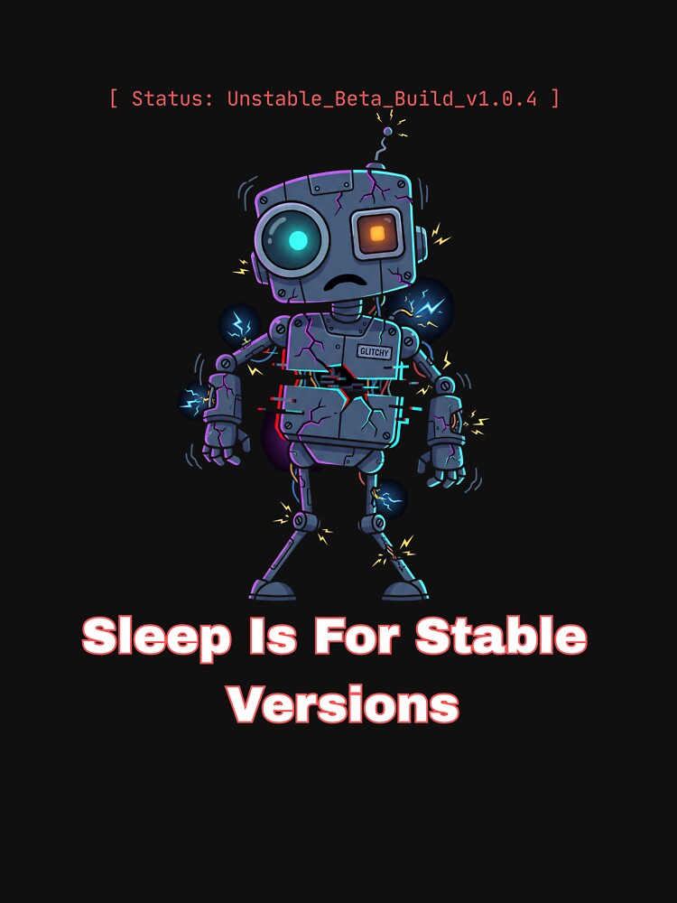 Glitchy Robot Tech Humor by GLITCH & SOUL