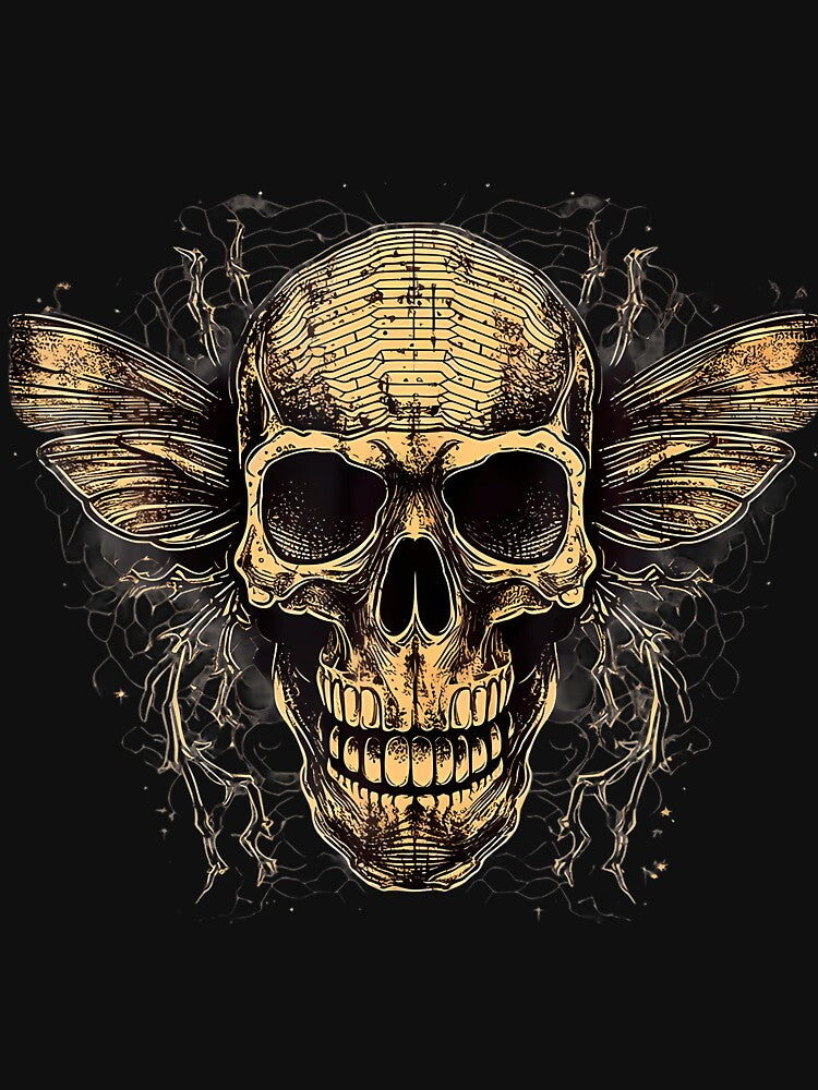 Celestial Skull Bee Floral by alborssamkehs