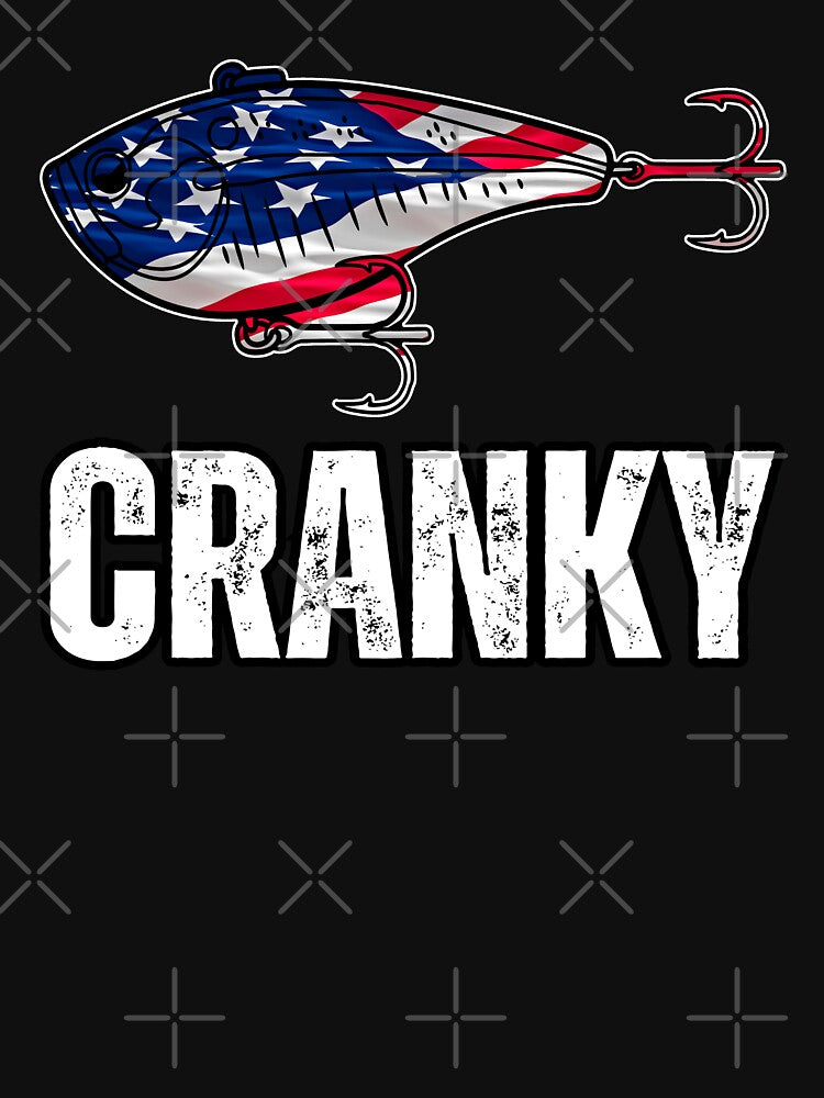 USA Flag Funny Crankbait Fishing Lure Dad Birthday by erozzz