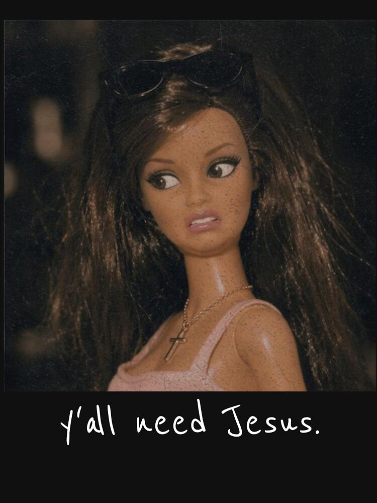 Ya'll need Jesus Christian Disgusted Doll Sarcastic by OMITTEROMINOUS