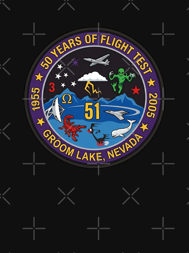 Groom Lake 50 Years of Flight Test Anniversary Patch by CharlieDesings