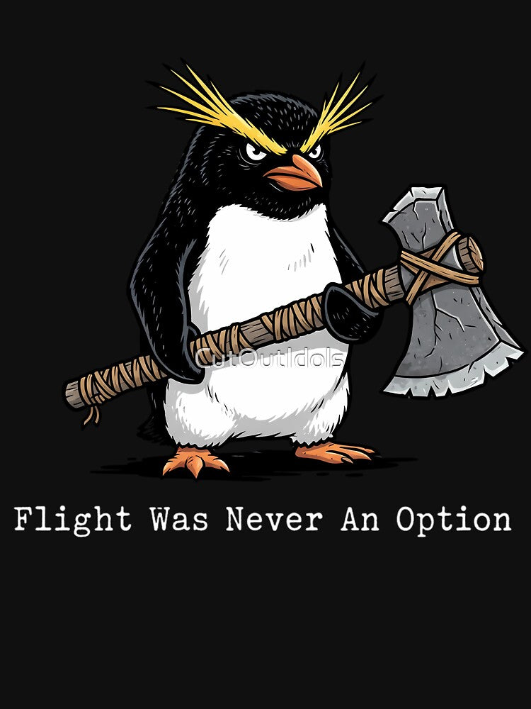Funny Angry Penguin - Flight Was Never An Option by CutOutIdols