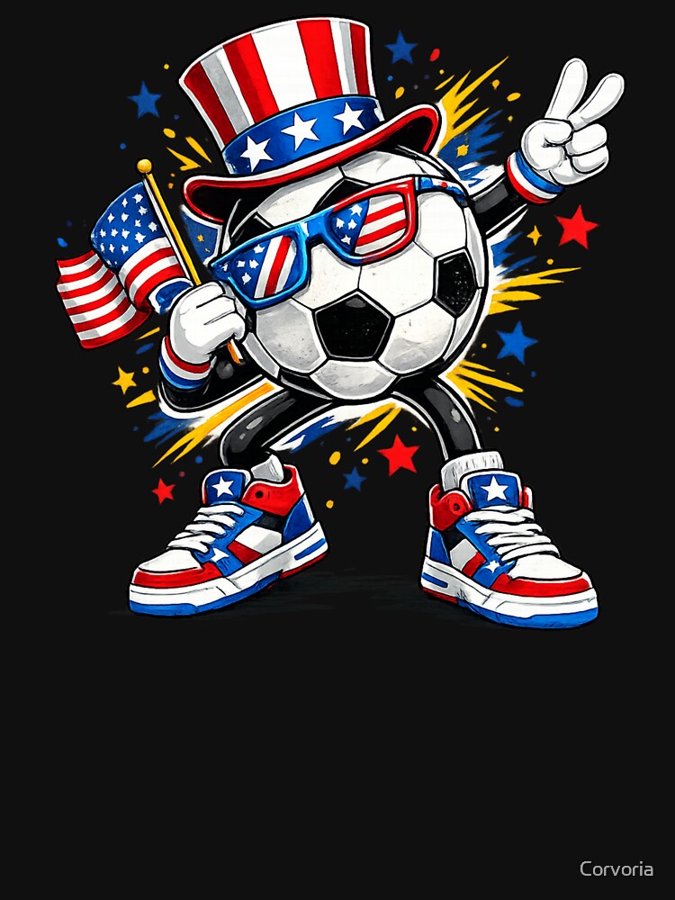 American Soccer Ball Gift by Corvoria Unisex , , , Long Sleeve Tee