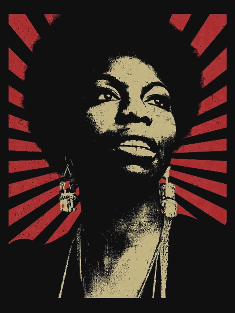 Nina Simone  Vintage Style Design  Fan Art Design by saracenooswi