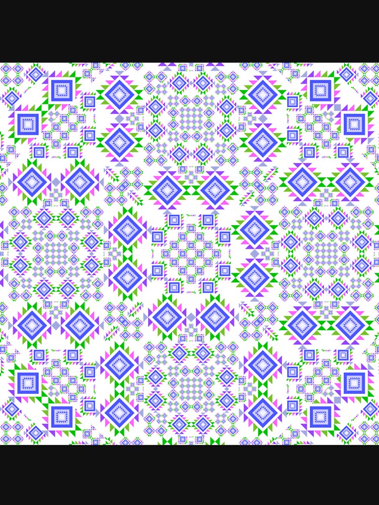 The violet modern square in seamless pattern by MyMemoriesArts Unisex , , , Long Sleeve Tee